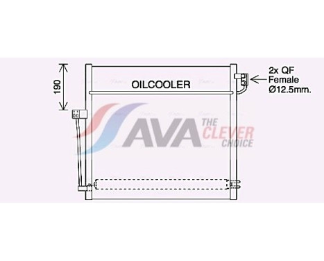 Condenser, air conditioning MS5707D Ava Quality Cooling