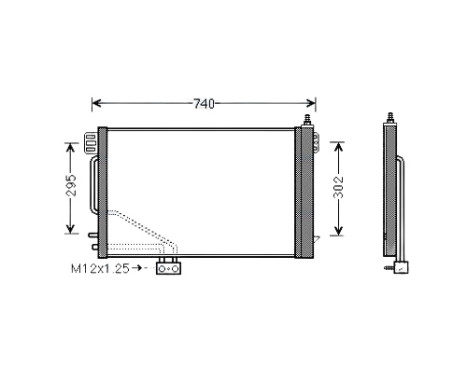 Condenser, air conditioning MSA5200D Ava Quality Cooling
