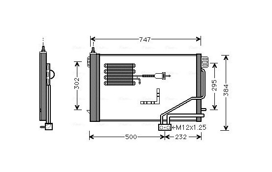 Condenser, air conditioning MSA5298D Ava Quality Cooling