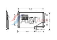 Condenser, air conditioning MSA5298D Ava Quality Cooling