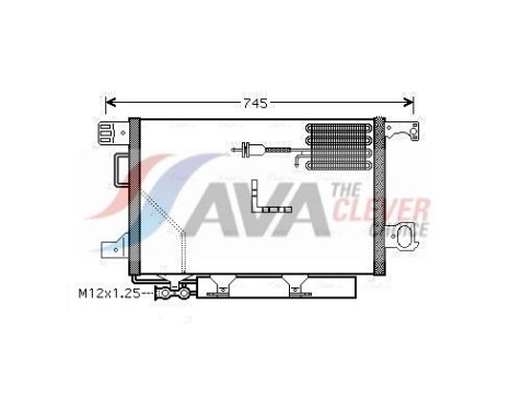 Condenser, air conditioning MSA5361D Ava Quality Cooling