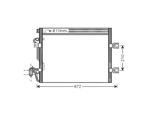 Condenser, air conditioning MSA5392 Ava Quality Cooling
