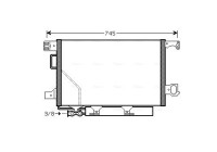 Condenser, air conditioning MSA5435D Ava Quality Cooling