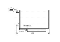 Condenser, air conditioning MSA5578D Ava Quality Cooling