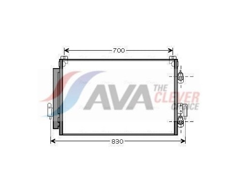 Condenser, air conditioning MT5178D Ava Quality Cooling