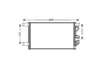 Condenser, air conditioning MT5206 Ava Quality Cooling