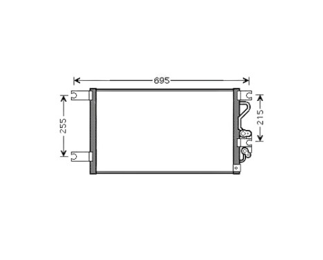 Condenser, air conditioning MT5206 Ava Quality Cooling
