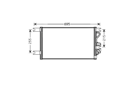 Condenser, air conditioning MT5206 Ava Quality Cooling