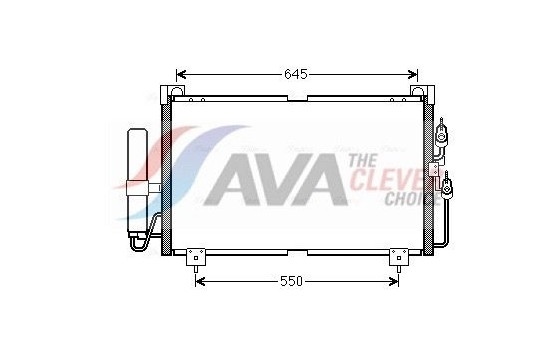 Condenser, air conditioning MT5213D Ava Quality Cooling