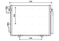 Condenser, air conditioning MT5231D Ava Quality Cooling