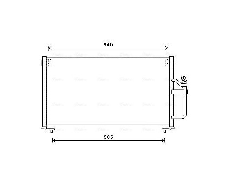 Condenser, air conditioning MT5245 Ava Quality Cooling