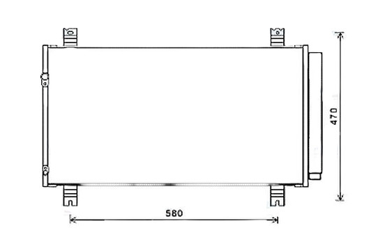 Condenser, air conditioning MT5258D Ava Quality Cooling