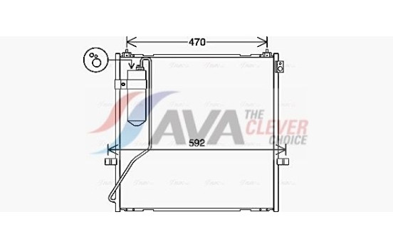 Condenser, air conditioning MT5269D Ava Quality Cooling