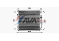 Condenser, air conditioning MT5285D Ava Quality Cooling