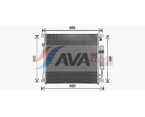 Condenser, air conditioning MT5285D Ava Quality Cooling