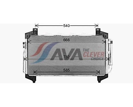 Condenser, air conditioning MT5292D Ava Quality Cooling