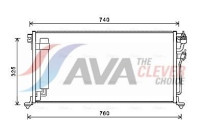 Condenser, air conditioning MTA5220D Ava Quality Cooling