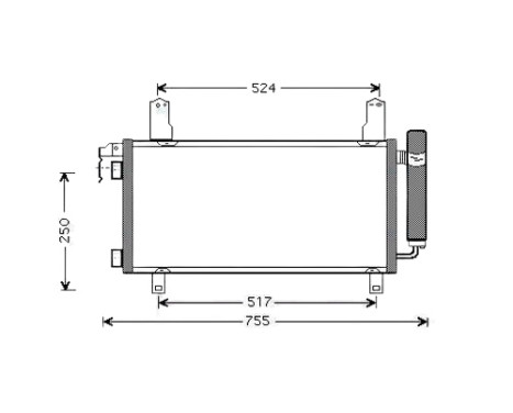 Condenser, air conditioning MZ5157D Ava Quality Cooling