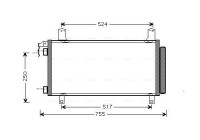 Condenser, air conditioning MZ5158D Ava Quality Cooling