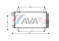 Condenser, air conditioning MZ5158D Ava Quality Cooling