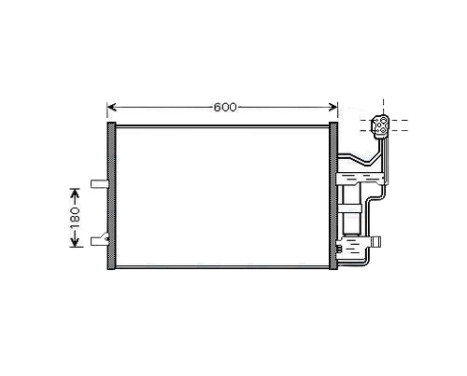 Condenser, air conditioning MZ5184D Ava Quality Cooling