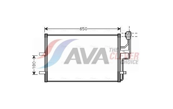 Condenser, air conditioning MZ5186 Ava Quality Cooling
