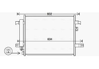 Condenser, air conditioning MZ5294D Ava Quality Cooling