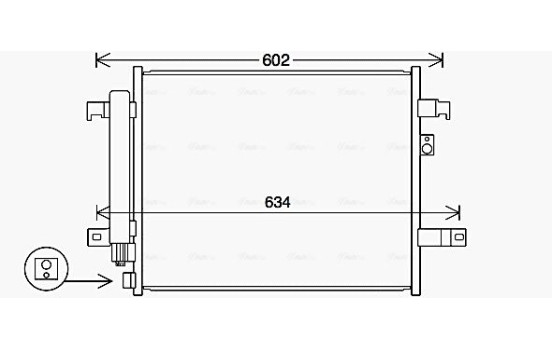 Condenser, air conditioning MZ5294D Ava Quality Cooling