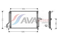 Condenser, air conditioning OL5209 Ava Quality Cooling