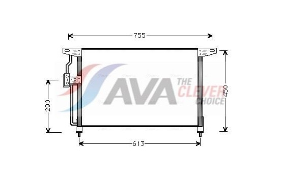 Condenser, air conditioning OL5228 Ava Quality Cooling
