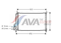 Condenser, air conditioning OL5229 Ava Quality Cooling