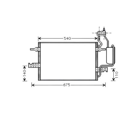 Condenser, air conditioning OL5349D Ava Quality Cooling