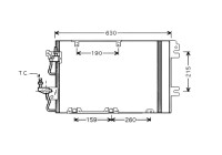 Condenser, air conditioning OL5367D Ava Quality Cooling
