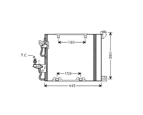 Condenser, air conditioning OL5368D Ava Quality Cooling