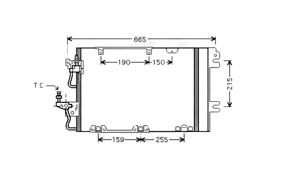 Condenser, air conditioning OL5384D Ava Quality Cooling