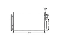 Condenser, air conditioning OL5433D Ava Quality Cooling