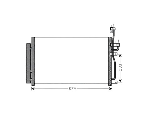 Condenser, air conditioning OL5433D Ava Quality Cooling