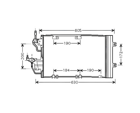 Condenser, air conditioning OL5454D Ava Quality Cooling