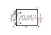 Condenser, air conditioning OL5480 Ava Quality Cooling