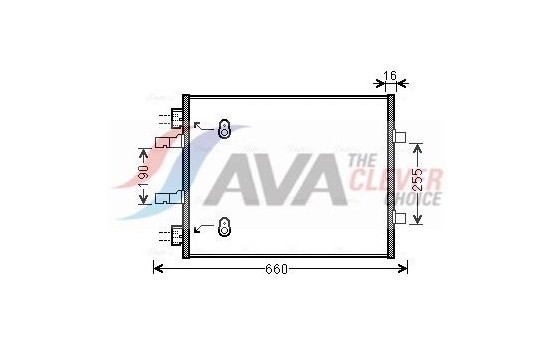 Condenser, air conditioning OL5480 Ava Quality Cooling