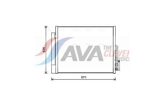 Condenser, air conditioning OL5560D Ava Quality Cooling