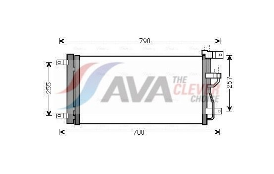 Condenser, air conditioning OL5612D Ava Quality Cooling