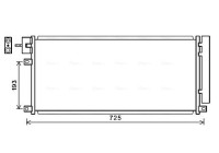 Condenser, air conditioning OL5634D Ava Quality Cooling