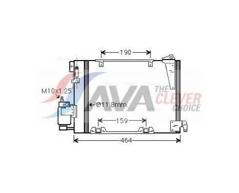 Condenser, air conditioning OLA5250D Ava Quality Cooling