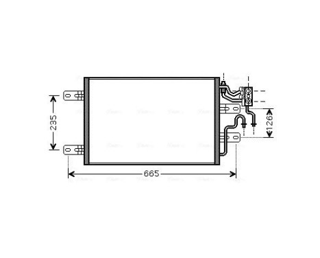 Condenser, air conditioning OLA5394 Ava Quality Cooling, Image 2