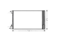 Condenser, air conditioning OLA5478D Ava Quality Cooling