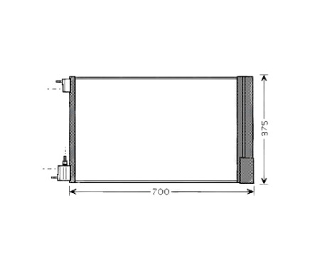 Condenser, air conditioning OLA5478D Ava Quality Cooling