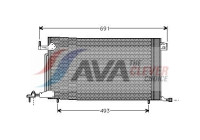 Condenser, air conditioning PE5186 Ava Quality Cooling