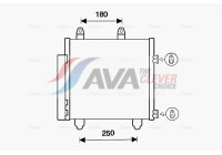 Condenser, air conditioning PE5398D Ava Quality Cooling