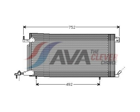 Condenser, air conditioning PEA5187 Ava Quality Cooling